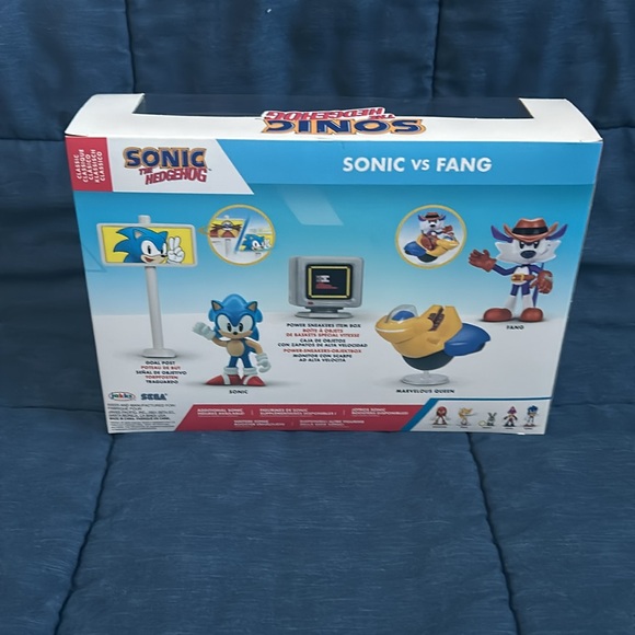 Sonic the Hedgehog Sonic 2.5” Diorama Super Stars: Sonic vs Fang - Picture 10 of 12